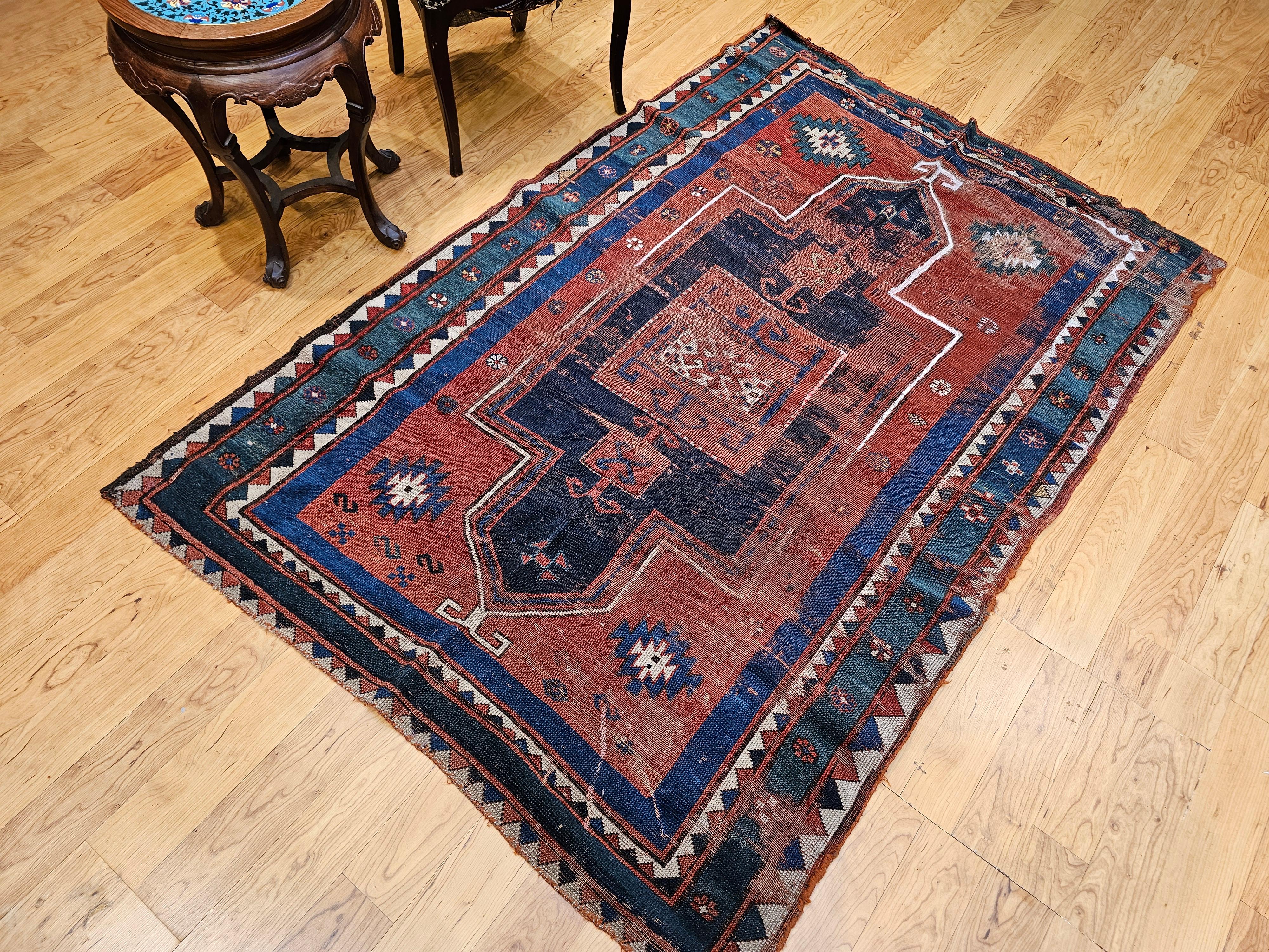 Fachralo Kazak Alfombra de Oración Caucásica en venta 13
