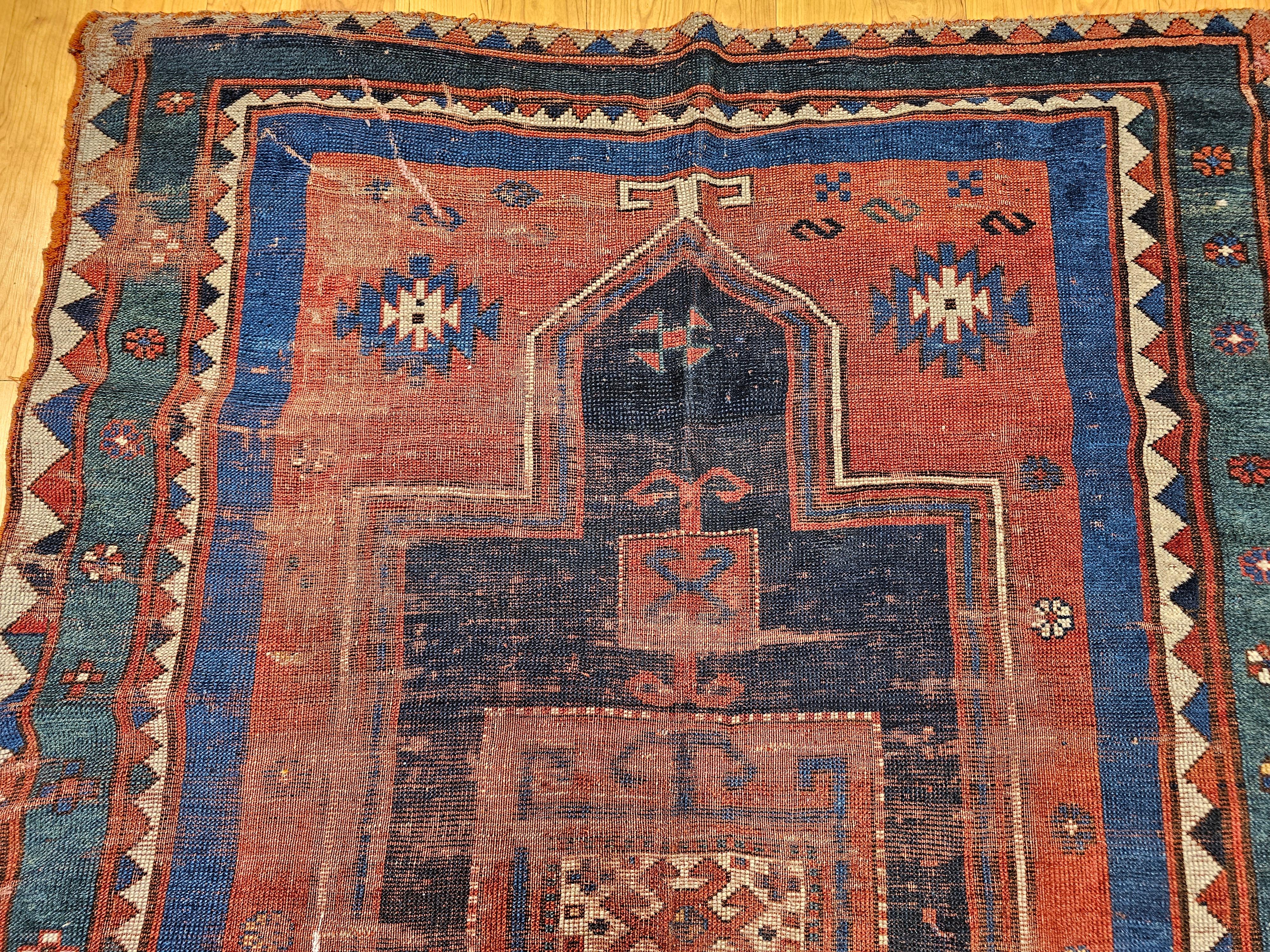 Fachralo Kazak Alfombra de Oración Caucásica Caucásico en venta