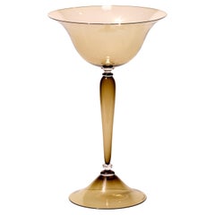 Façon de Venise in Bronze, a blown glass vessel in venetian style by Simon Moore