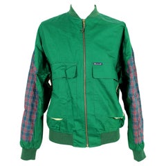 Faconable Green Cotton Vintage Check Jacket
