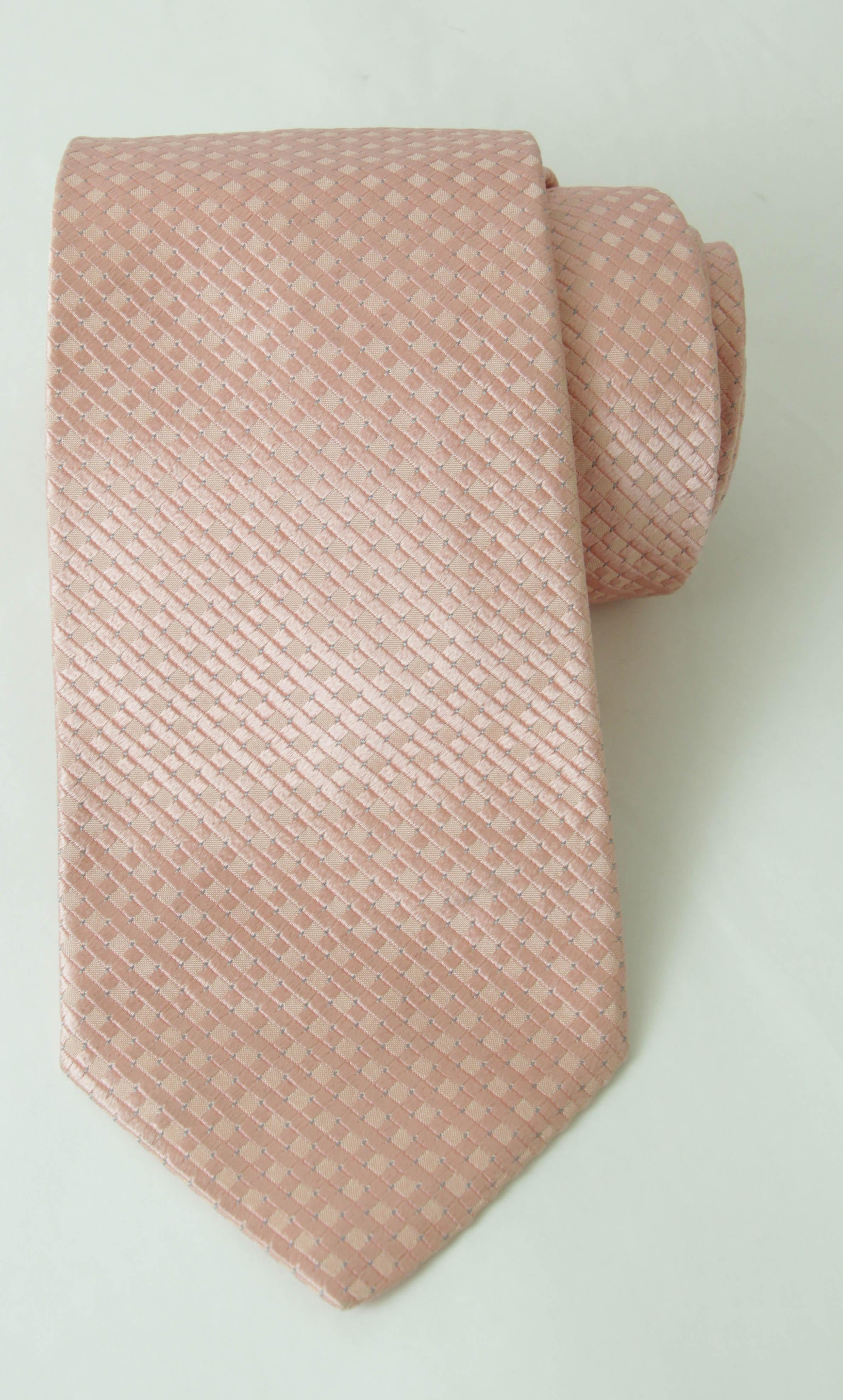 Faconnable Necktie Silk Handmade in Italy For Sale 5