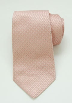Faconnable Vintage Silk Necktie Light Pink Handmade in Italy 58x4