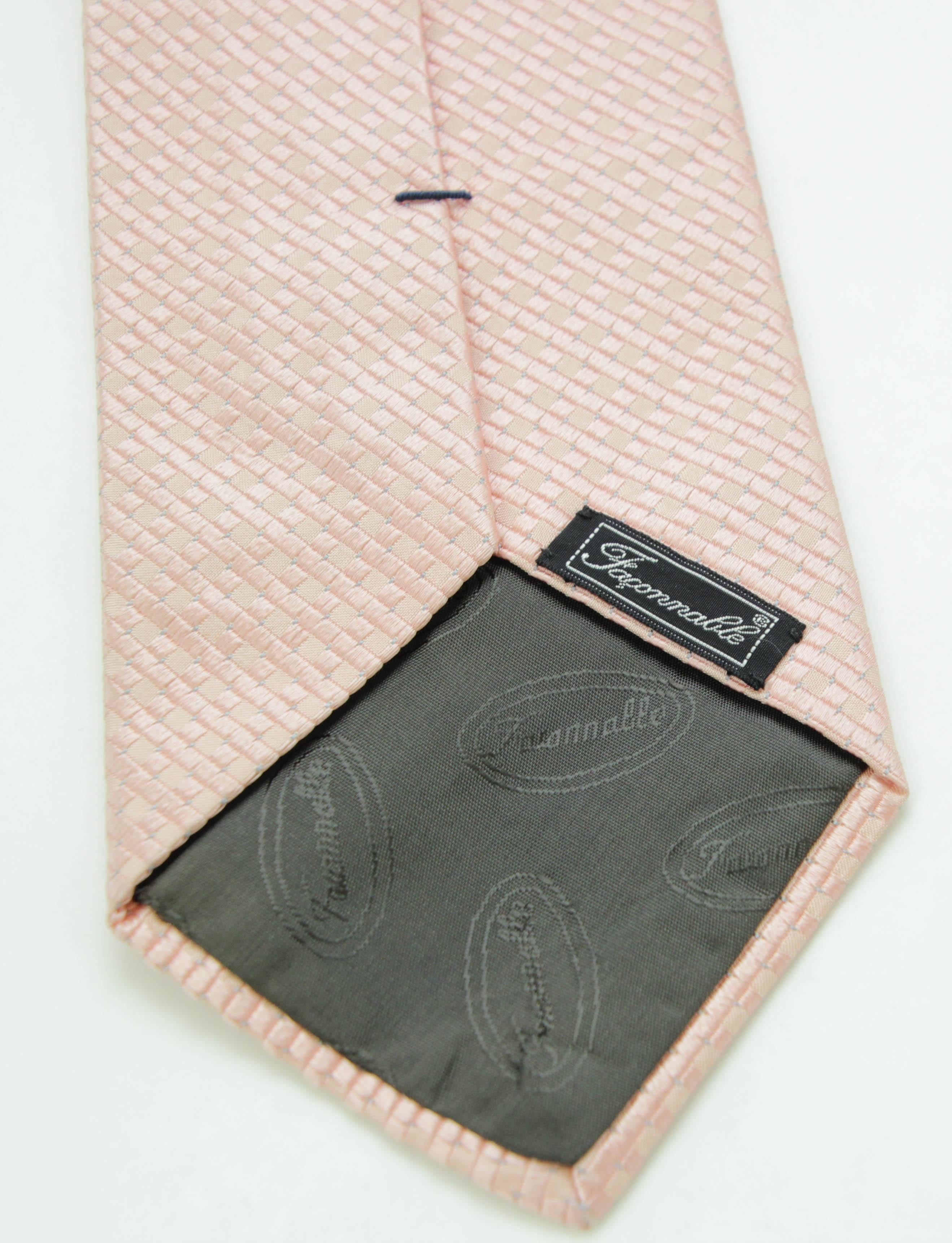 Faconnable Necktie Silk Handmade in Italy For Sale 3