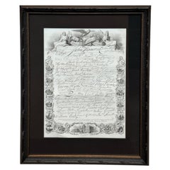 "Facsímil de las firmas de la Declaración de Independencia" por A.H. Wray