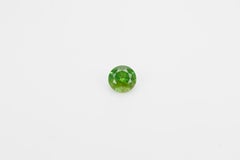 Facted demantoid garnet with obvious horsetail inclusion, 0.7 ct