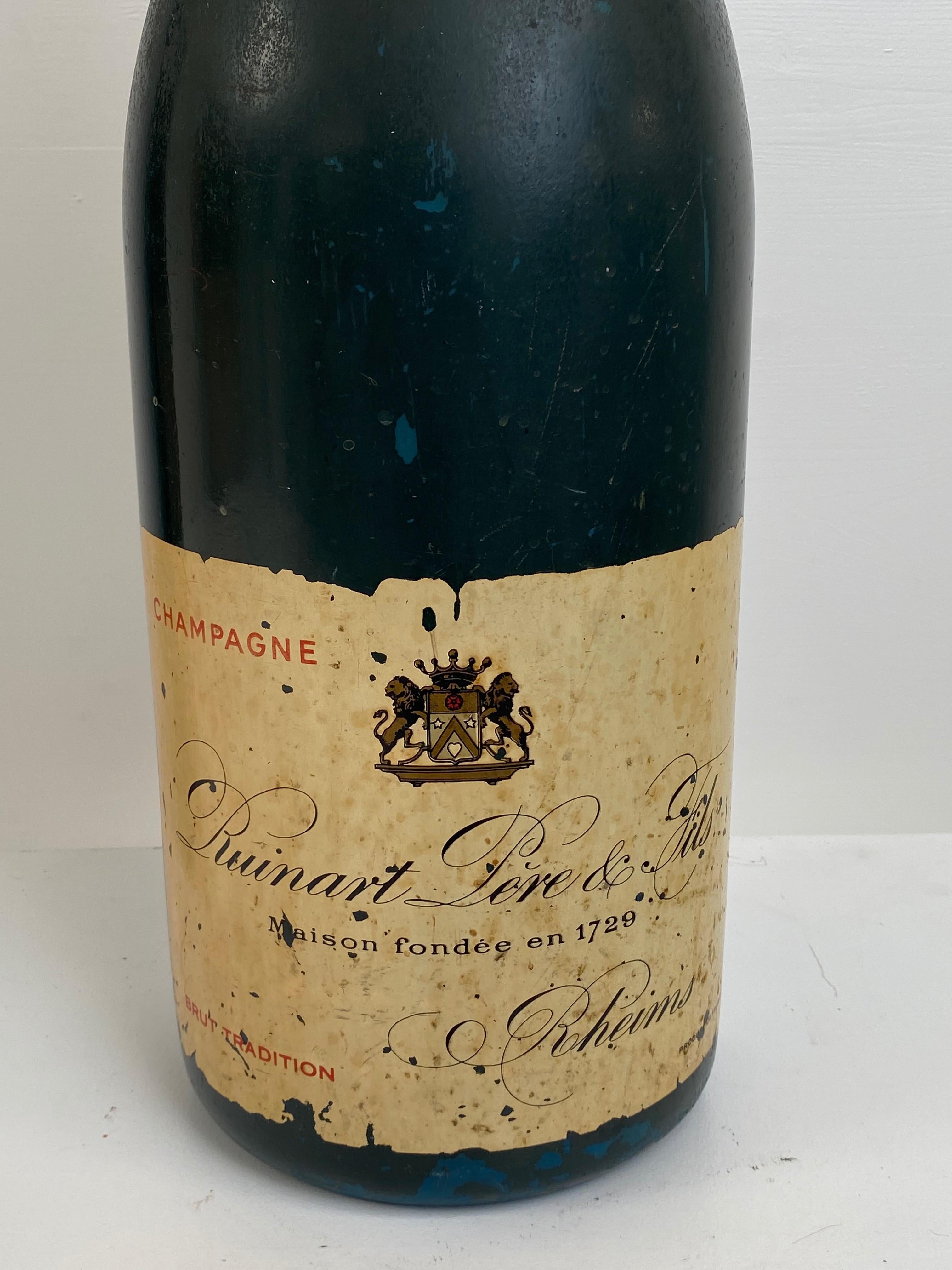 French Factice of a Bottle of Champagne, Ruinart For Sale