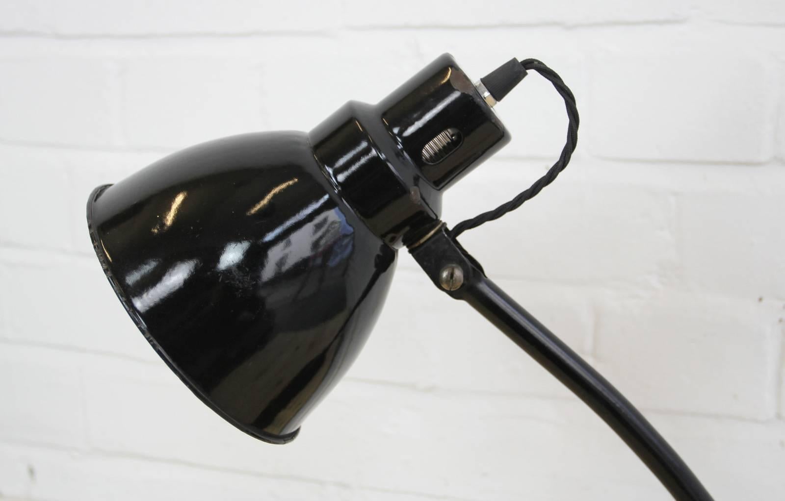 Early 20th Century Factory Office Desk Lamp by Gebruder Jacob, circa 1920s