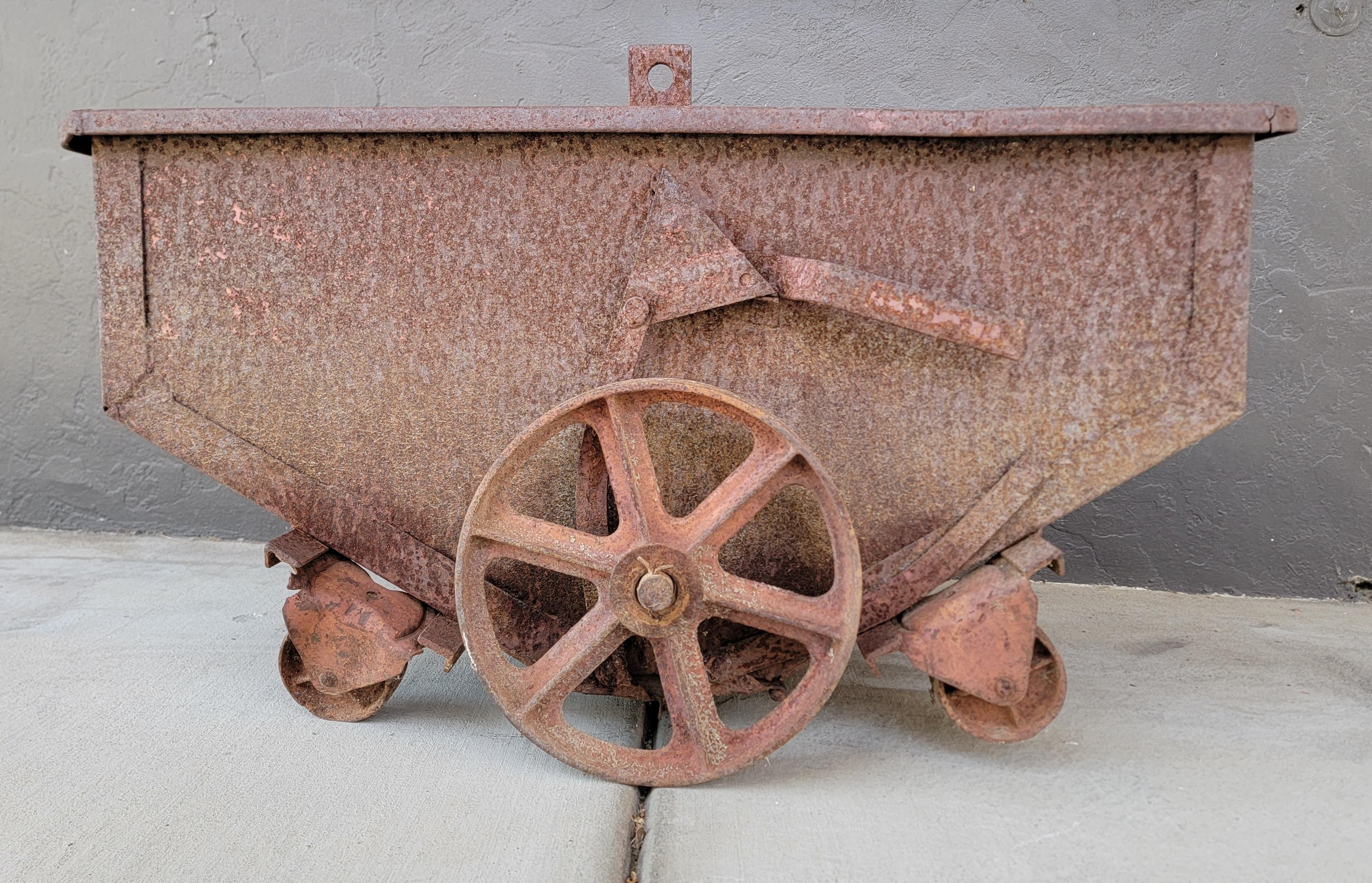 American Factory or Ore Industrial Cart 19th Century For Sale