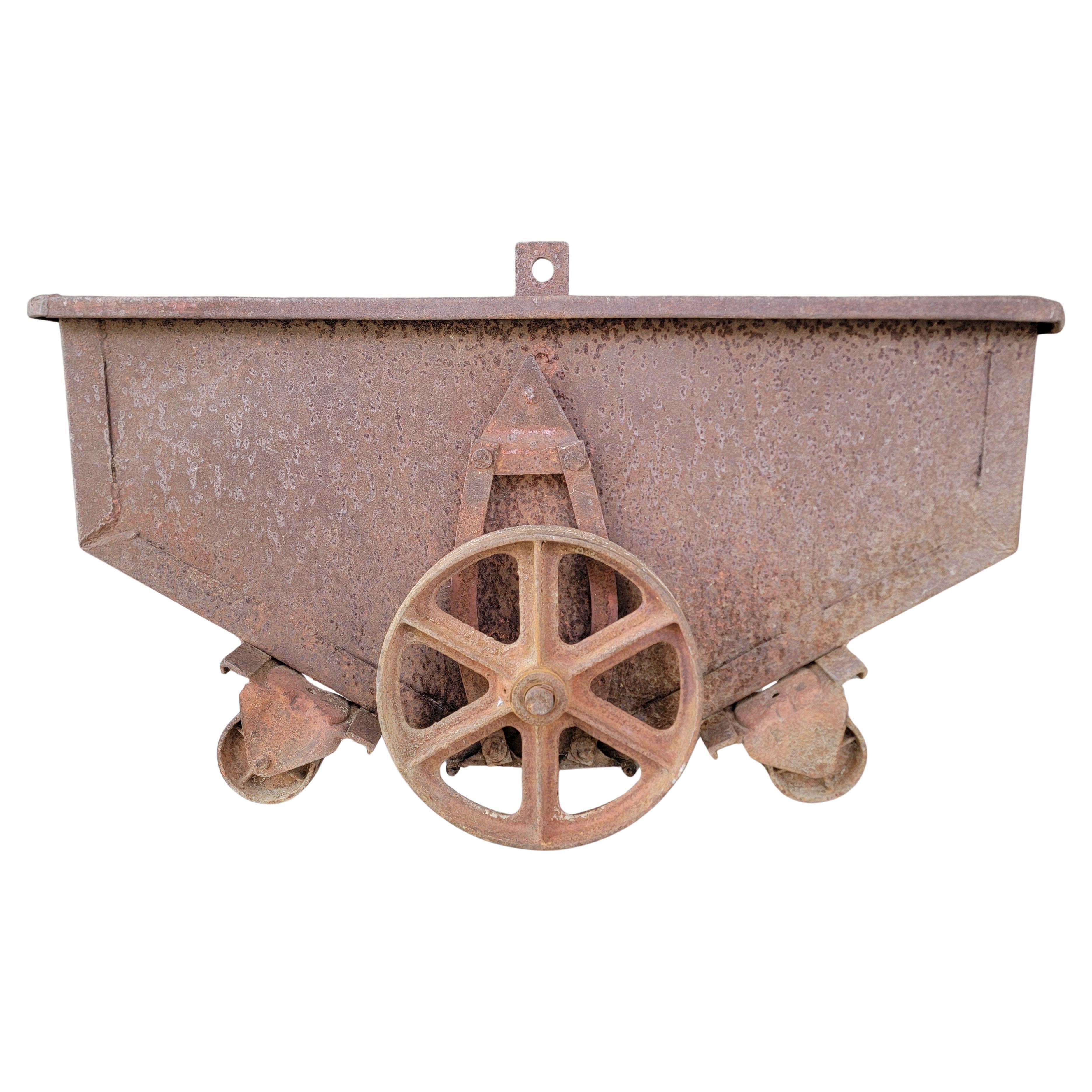 Factory or Ore Industrial Cart 19th Century For Sale