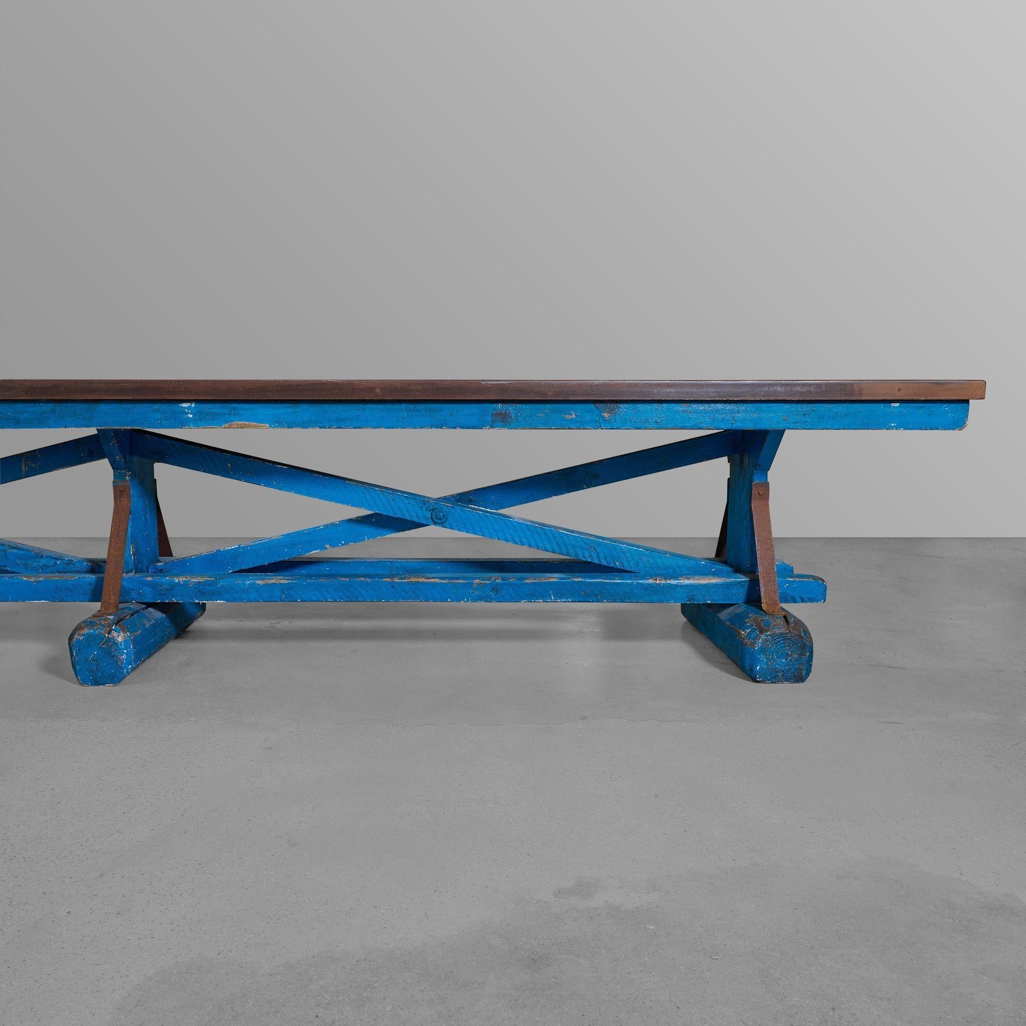 Mid-20th Century Factory Table For Sale