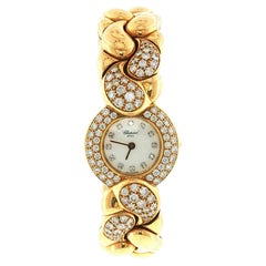 Factory Vintage Chopard Casmir Diamond Watch in 18K Yellow Gold