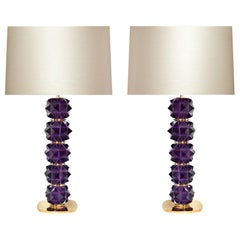 Amethyst Candy II Rock Crystal Lamps by Phoenix