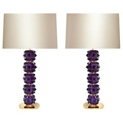 Amethyst Candy II Rock Crystal Lamps by Phoenix