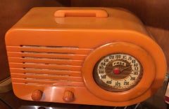 Fada Art Deco 1000 Catalin Butterscotch Bakelite Tube Radio Restored