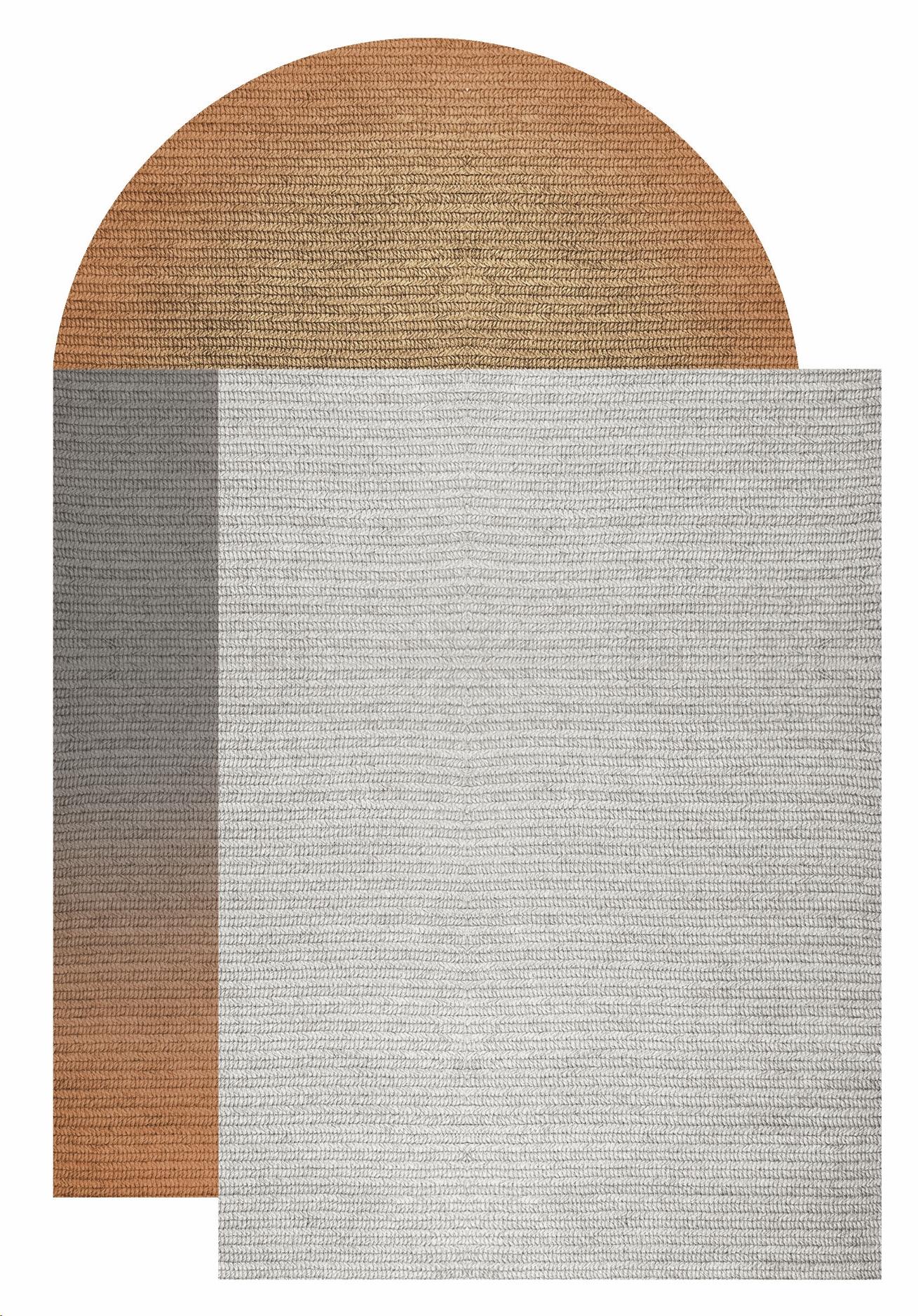 „Fade“-Teppich aus Abaca, „Mahogany“, 260x390cm, von Claire Vos für Musett Design (Sonstiges) im Angebot