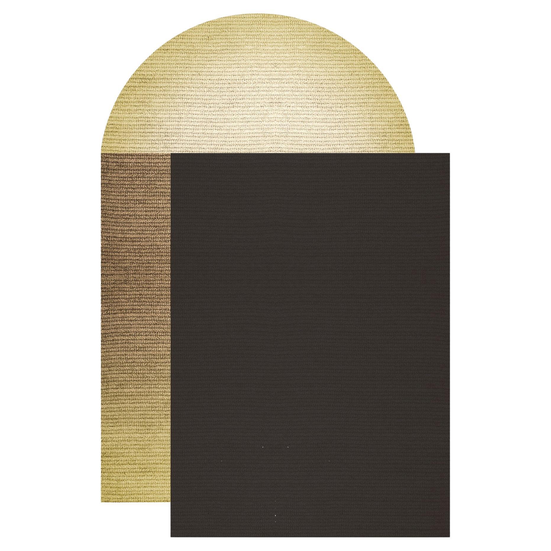 „Fade“-Teppich aus Abaca, Farbe „Pampas“, 160x240cm, von Claire Vos für Musett Design