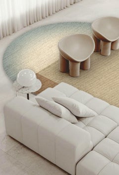 'Fade' Rug in Abaca, Colour 'Sterling' 160x240cm by Claire Vos for Musett Design