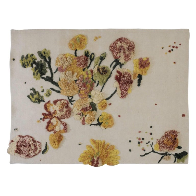 Faded Bouquet Rug by Nuala Goodman For Sale