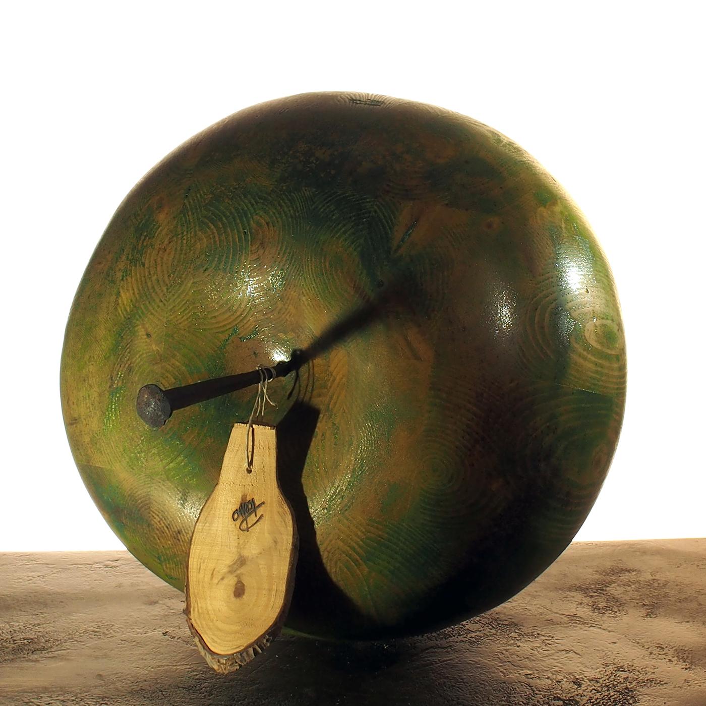 Modern Faded Green Apple