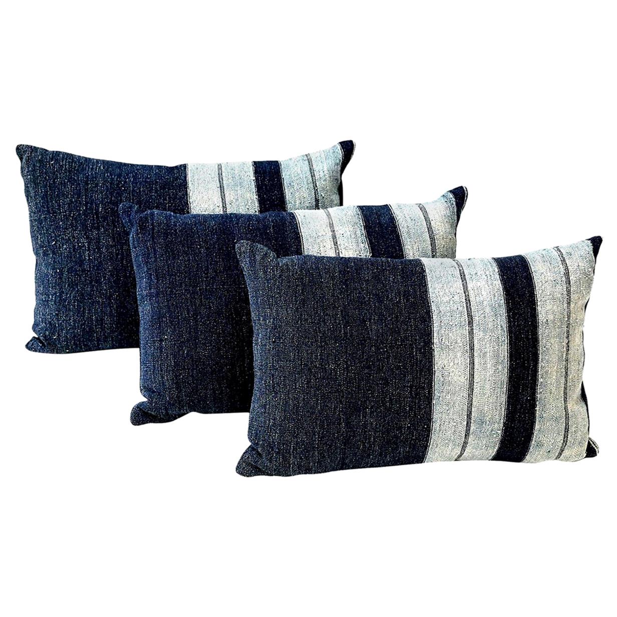 Faded Indigo Cushions 2