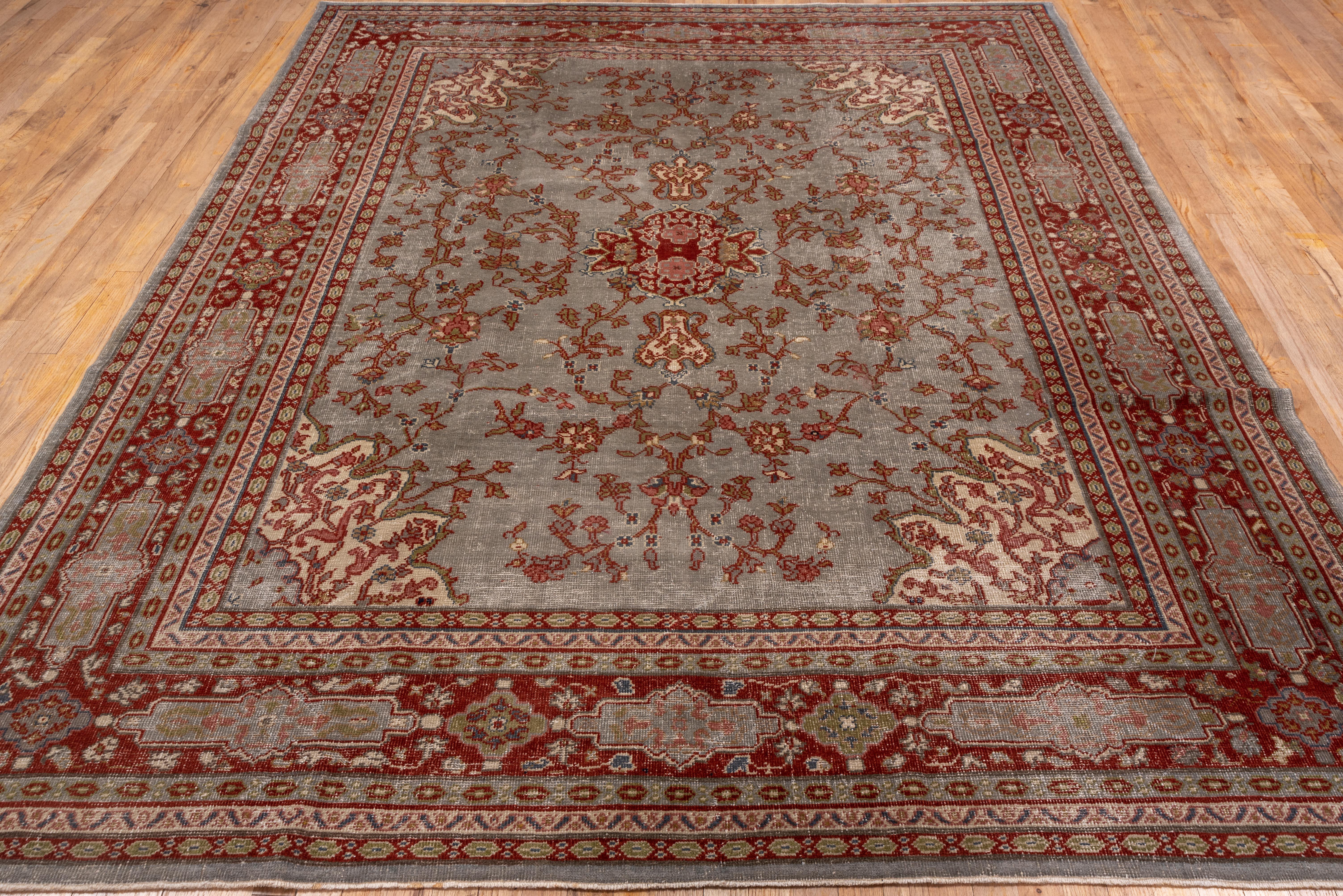 Faded Oushak Rug For Sale 2