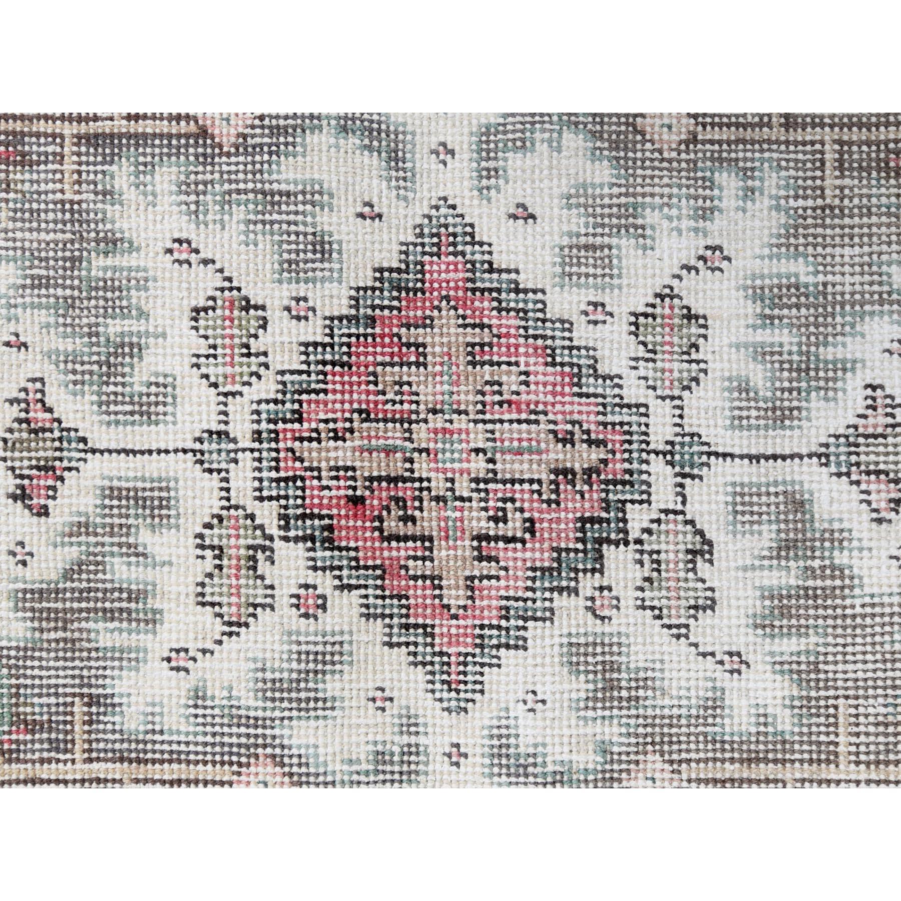 Faded Pink Persian Tabriz Vintage Look Shabby Chic Oriental Teppich 1