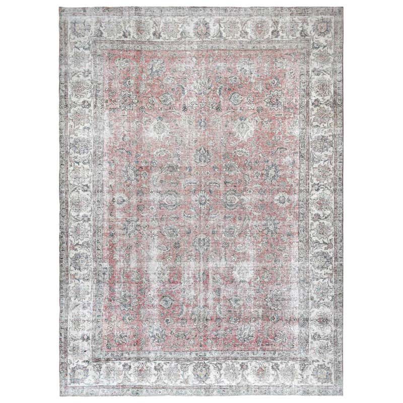 Oriental Faded Rug - 5 For Sale on 1stDibs | faded oriental rug, red ...