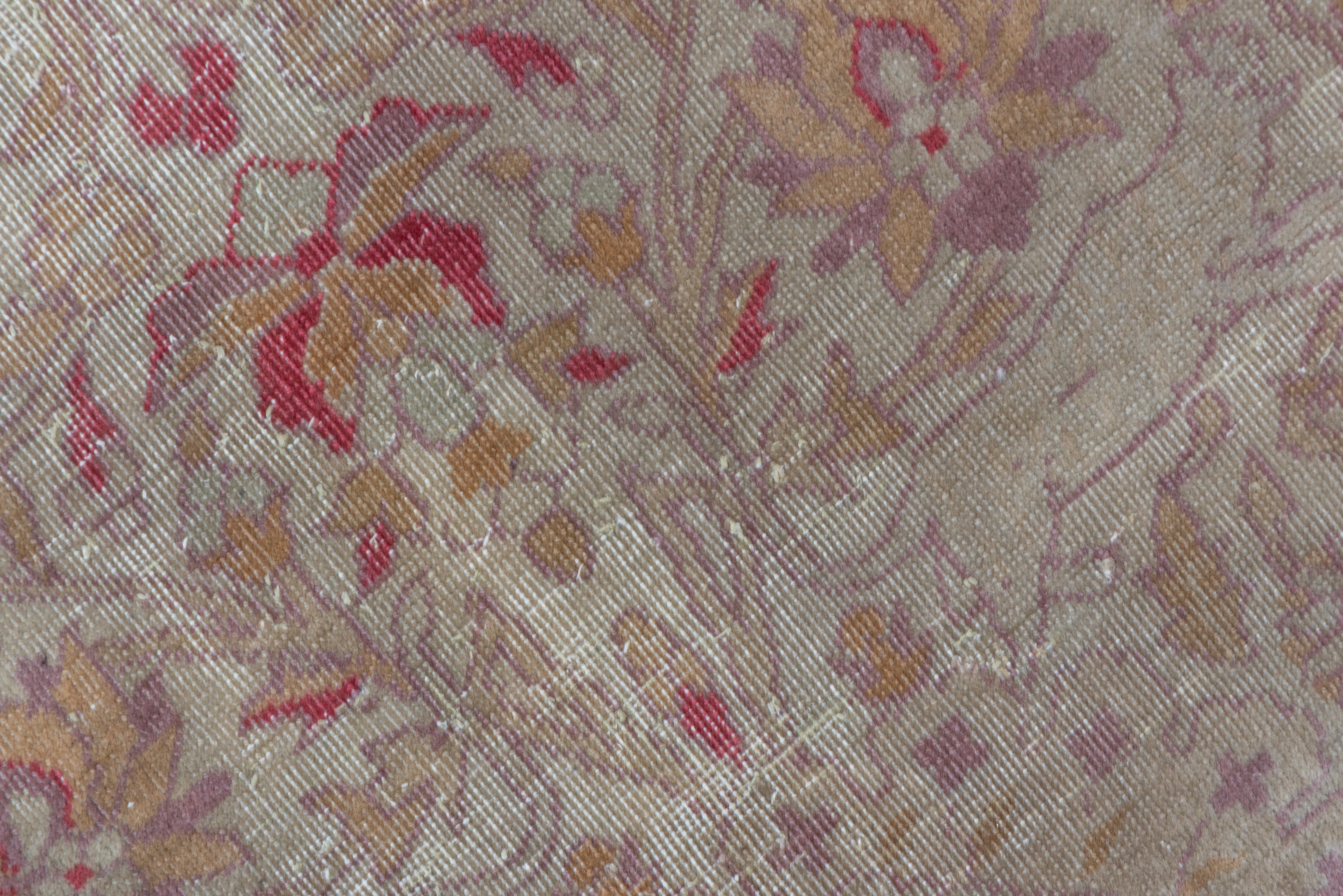 Wool Faded Sivas Elegance in Pink and Faded Tan Hues For Sale