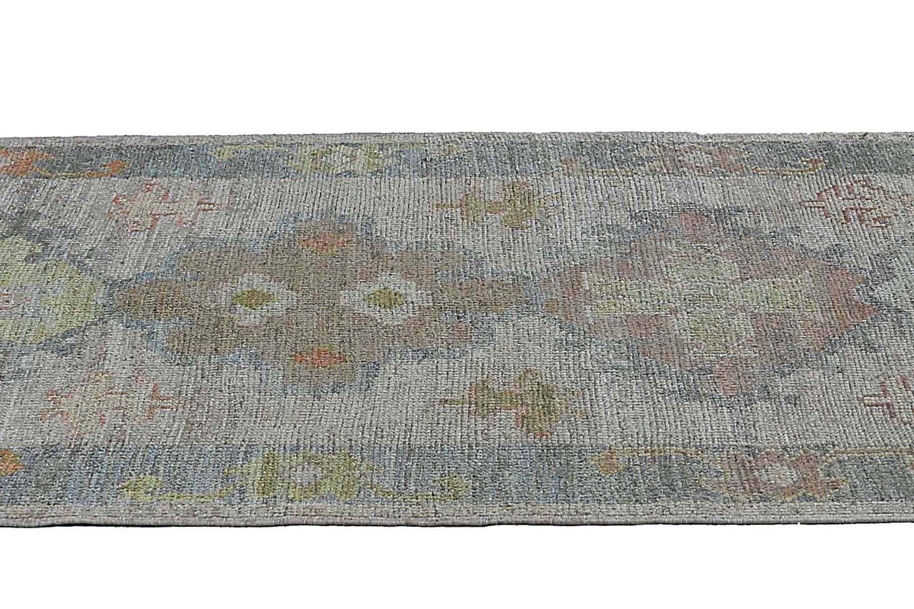 Afghanistan Oushak Runner Rug Circa 1990 - Wool Ivory Design - 95499 For Sale 7