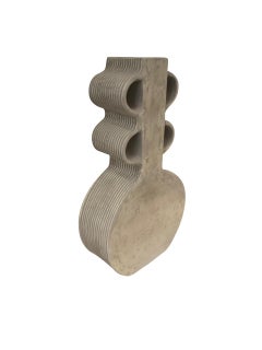 Vaso a quattro manici bianco sbiadito, Cina, Contemporaneo