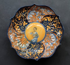 Faenza Crespina aus Fayence mit Dekoration A Quartieri um 1535-1540