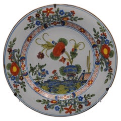 Faenza - Garofano decor plate, late 18th century
