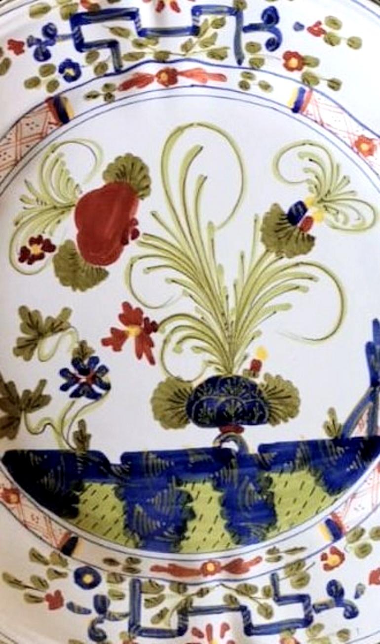 Faenza Italian Ceramic 12 Hand-Painted Tableware with 