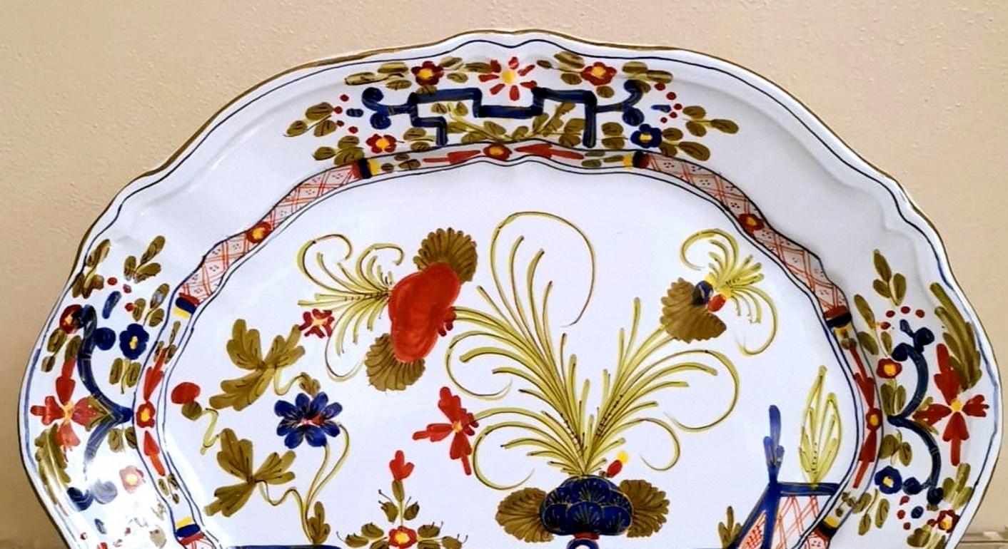 Faenza Italian Ceramic Table Tray Hand Painted Decoration 