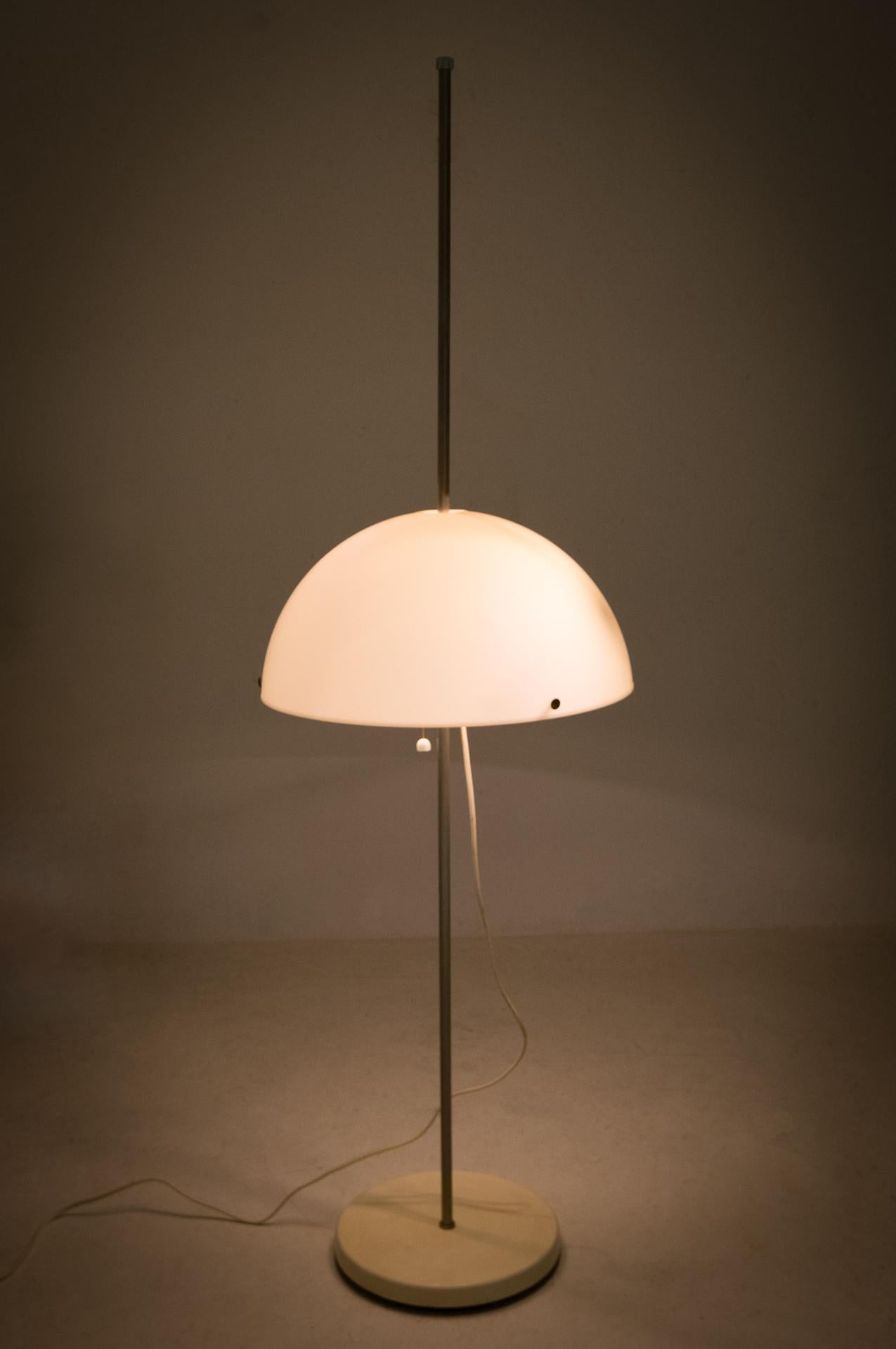 Swedish Fagerhulst Mushroom Floor Lamp, 1970s For Sale