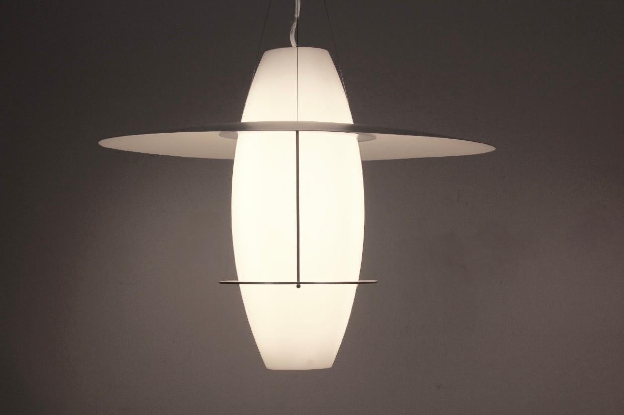 Scandinavian Modern Fagerhult Iconic Sonatra Pendant by Jan Wickelgren, Large Stock For Sale