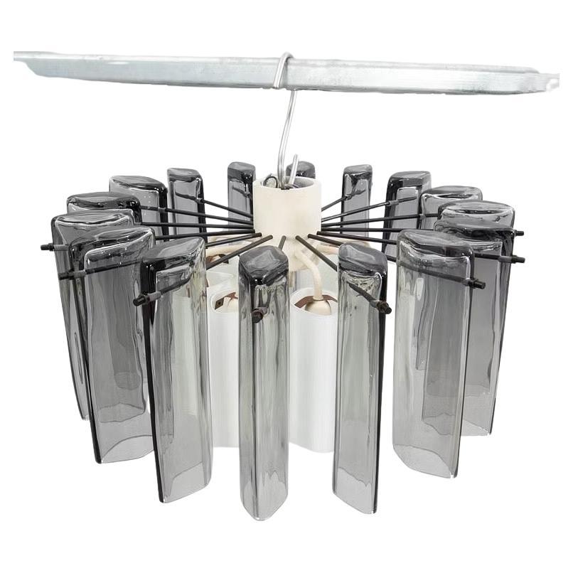 large scale Fagerhult semi flush mount opaline glass white painted metal frame and black spokes, Sweden, 1960
Beautiful simple clean Swedish 1960s semi flush mounts by Fagerhult, Six Edison sockets lid up 6 white opaline shades hung on a white