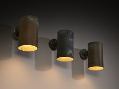 Fagerhult Swedish Wall Lights in Copper