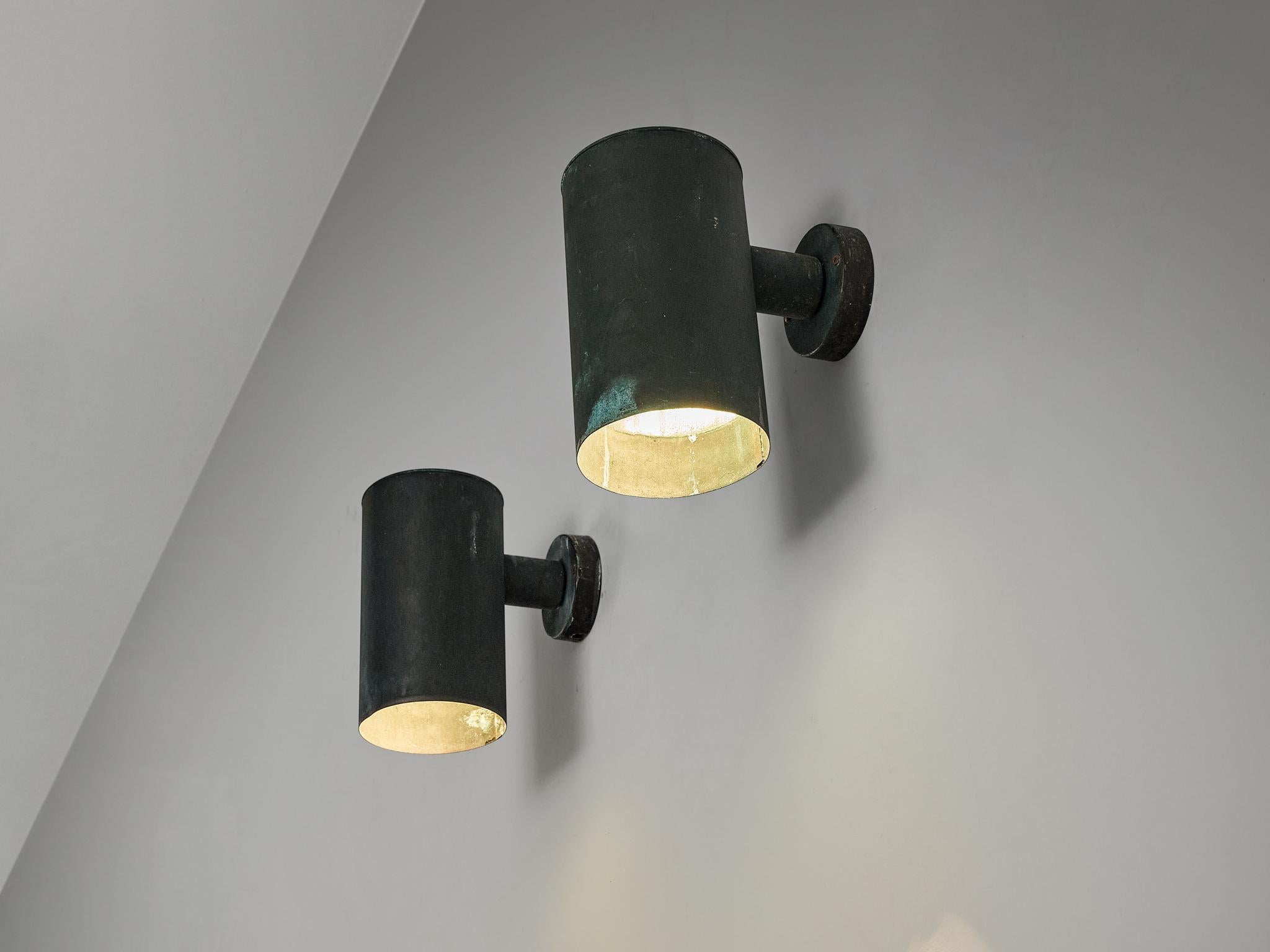 Fagerhult Swedish Wall Lights in Copper  For Sale 4