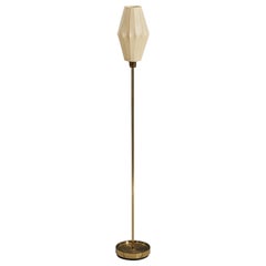 Fagerhults Belysning Ab, Floor Lamp, Brass, Resin, Sweden, 1960s