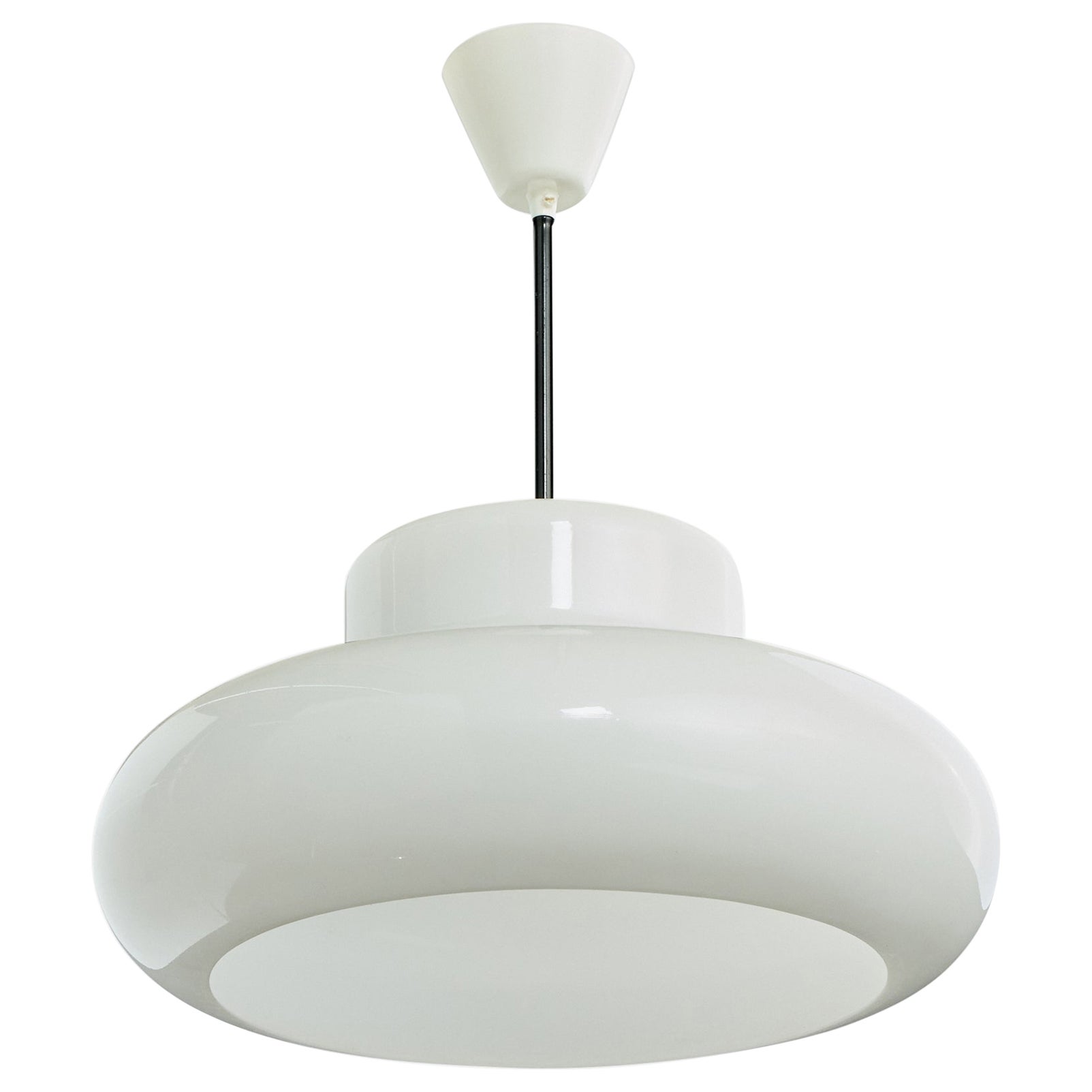 Fagerhults Belysning, Pendant Light, Acrylic, Sweden, 1970s For Sale