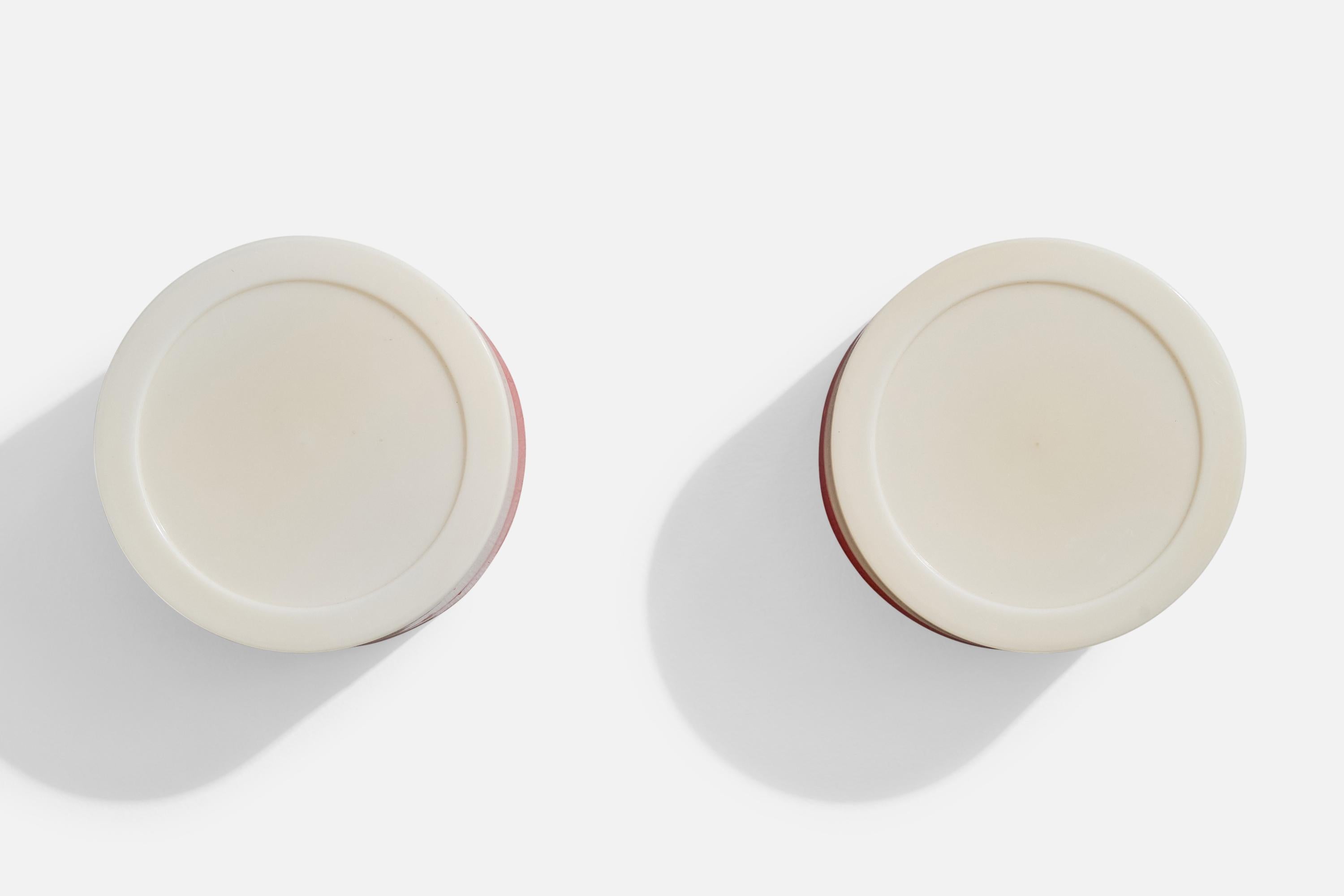 Swedish Fagerhults Belysning, Wall Lights, Plastic, Sweden, 1970s For Sale