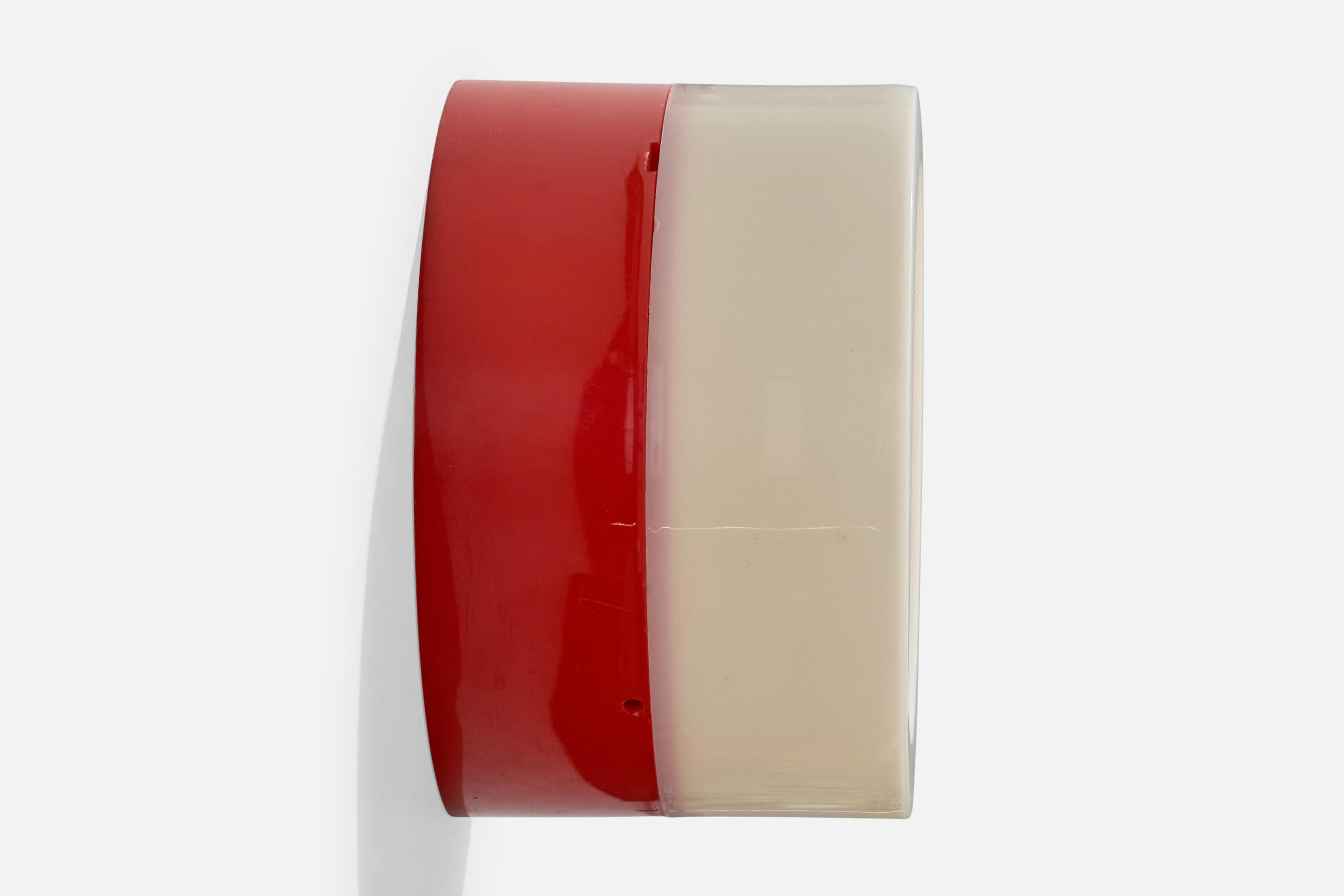 Fagerhults Belysning, Wall Lights, Plastic, Sweden, 1970s For Sale 1