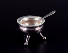 Fåglavik Glasbruk (1874-1980), Sweden. Four glass salt cellars. Mid-20th C.