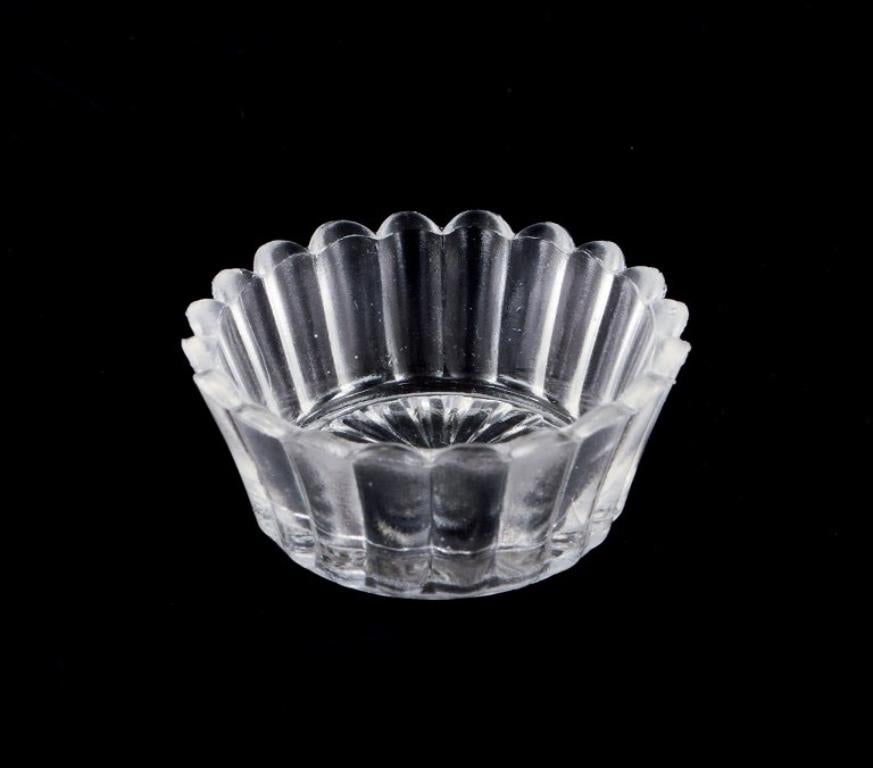 Fåglavik Glasbruk (1874-1980), Sweden. Six glass salt cellars. Mid-20th C. For Sale 1