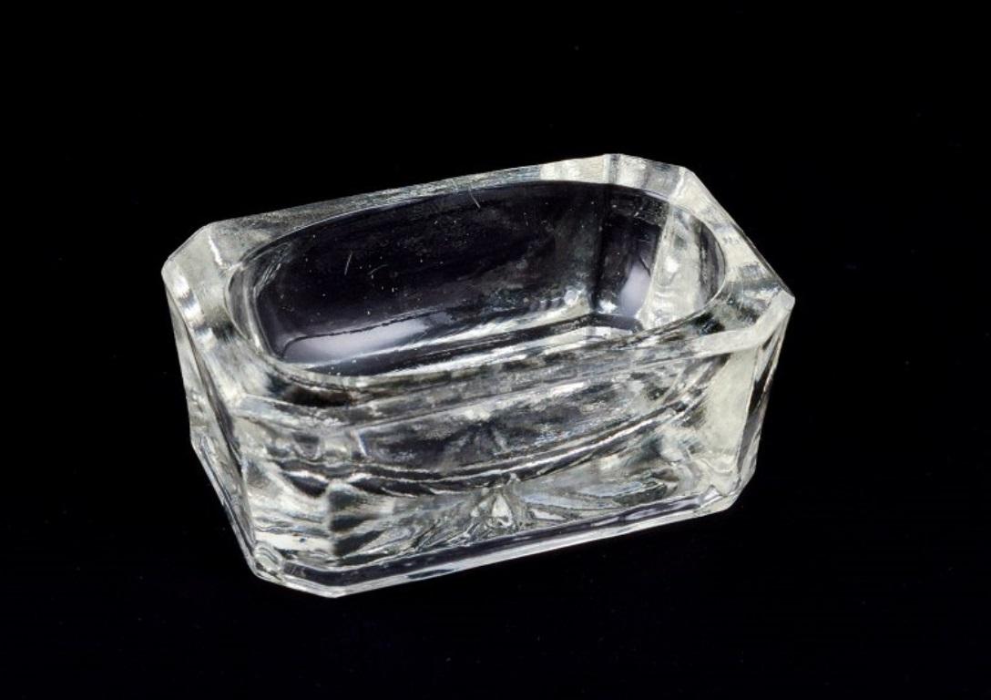 Fåglavik Glasbruk (1874-1980) Schweden. Sechs Salzstreuer. Handgefertigtes klares Glas im Zustand „Hervorragend“ im Angebot in Copenhagen, DK
