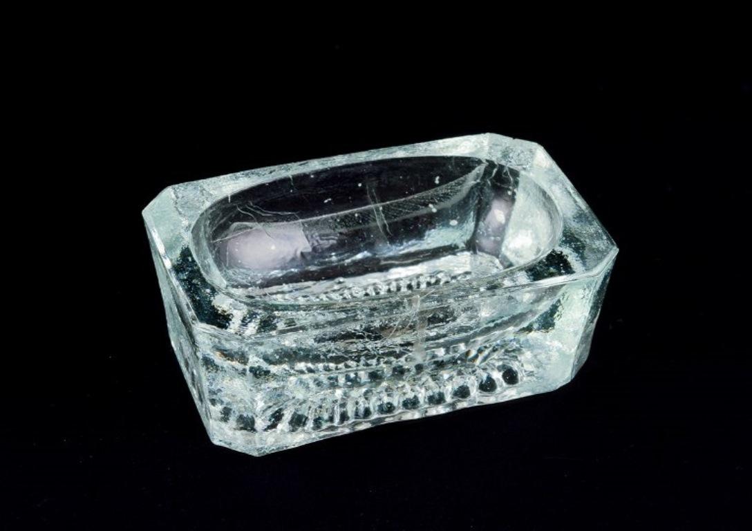 Fåglavik Glasbruk (1874-1980) Schweden. Sechs Salzstreuer. Handgefertigtes klares Glas (20. Jahrhundert) im Angebot