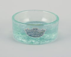 Fåglavik Glasbruk. Five salt cellars in green glass. Mid-20th C.