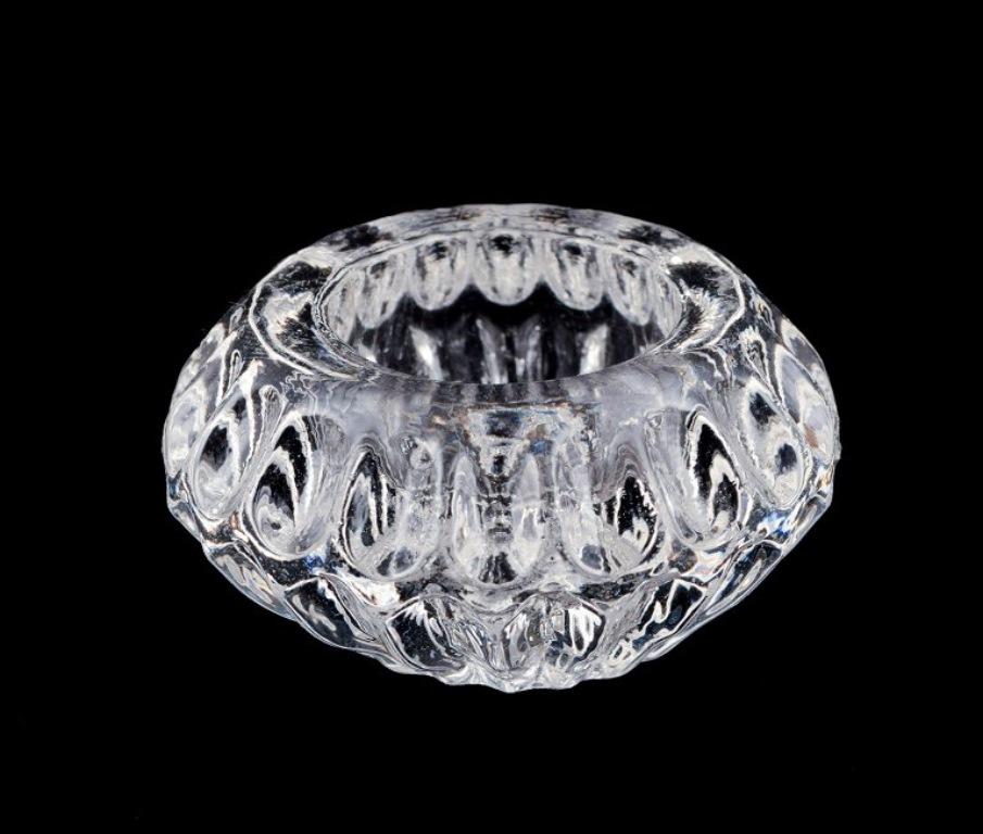 Swedish Fåglavik Glasbruk, Sweden. Six glass salt cellars. Mid-20th C. For Sale