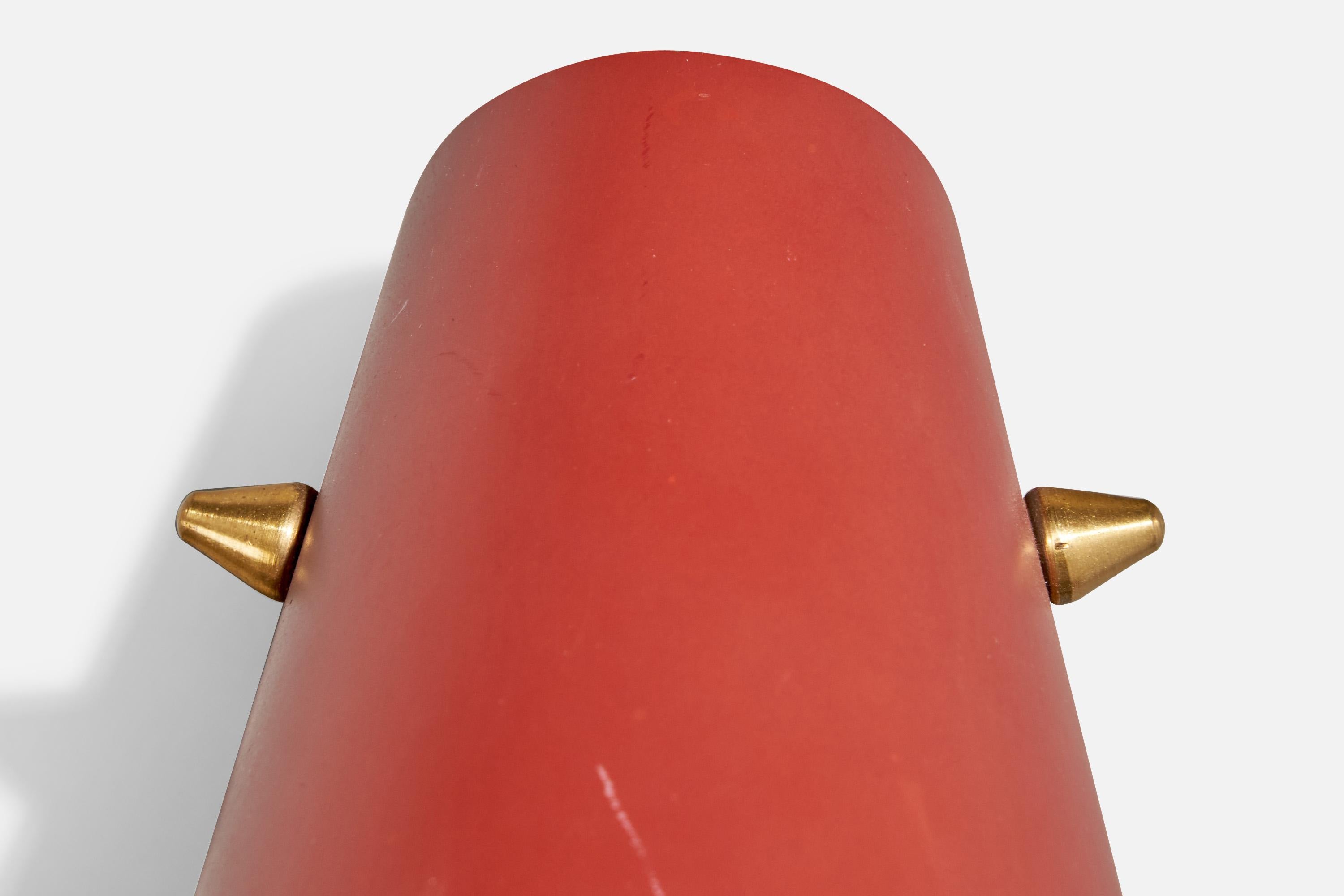 Fåglavik, Wall Light, Brass, Metal, Sweden, 1950s For Sale 2